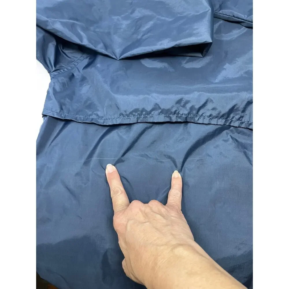 Lands' End Men's Navy Lightweight Windbreaker size L 42-44 Pre-Owned some marks